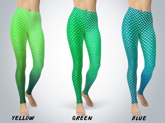 fish scale yoga pants