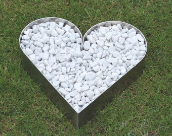 Stainless Steel Heart Grave Jewelry Size : 400 mm