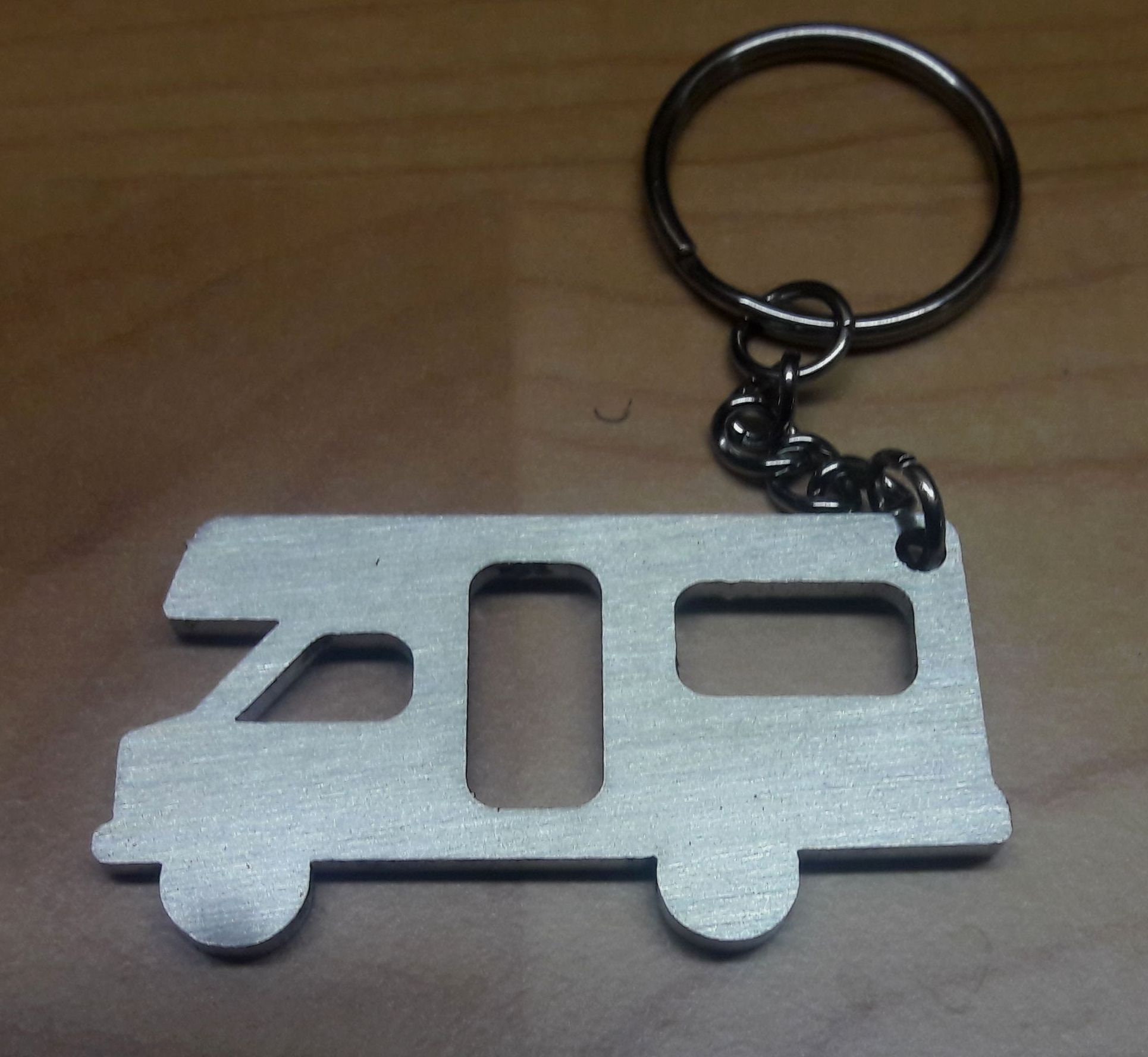 Stainless Steel Keychain "Motorhome"