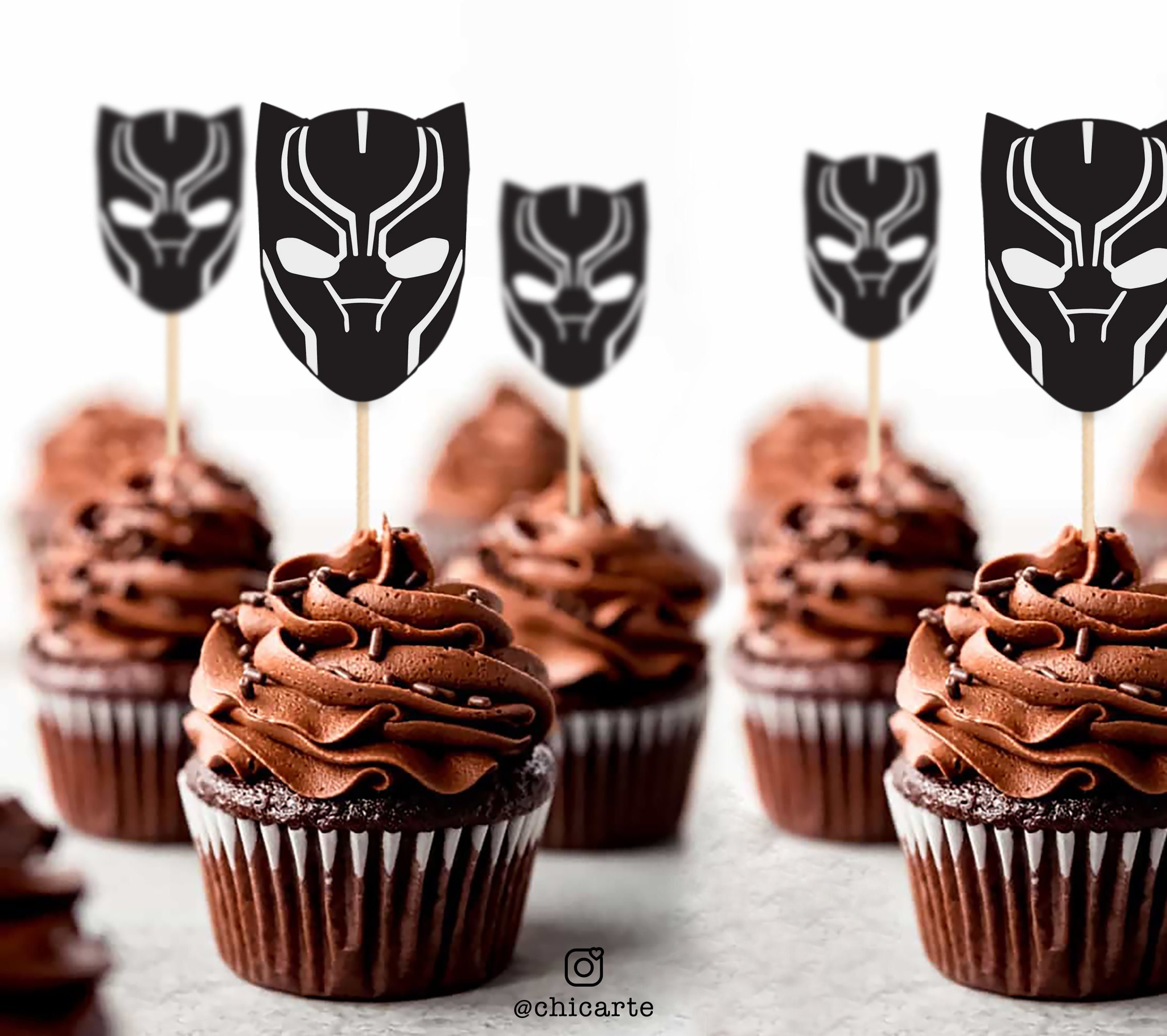 Black Panther Mini Topper, Marvel Black Panther Party, Marvel Black ...