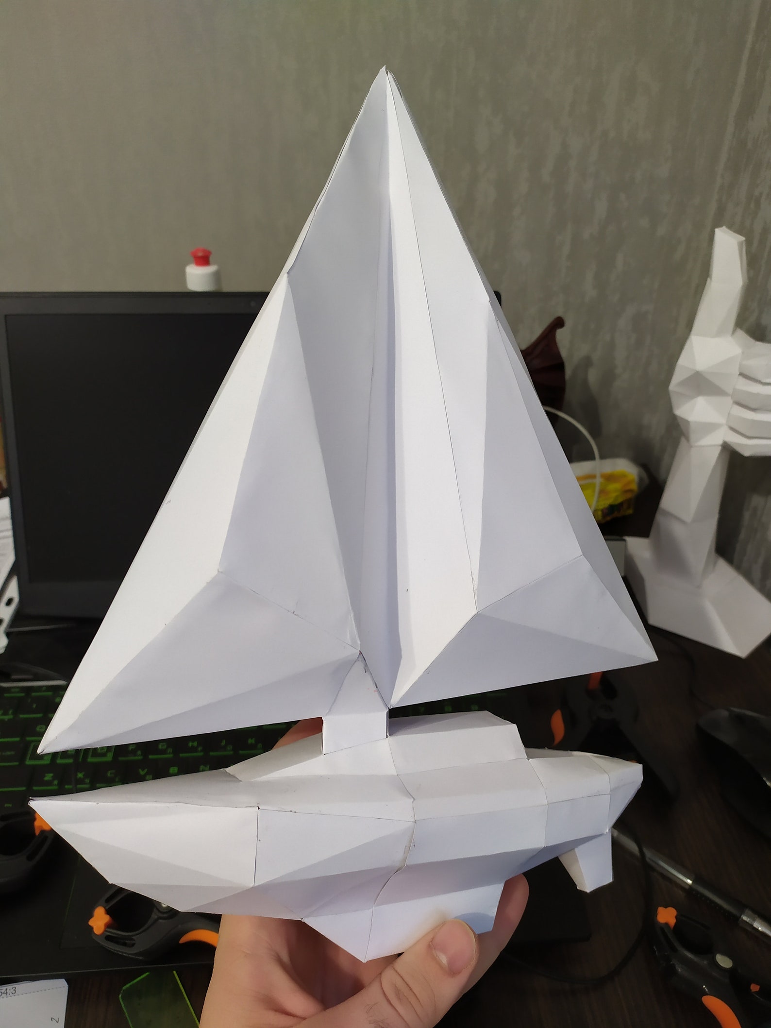 paper yacht template