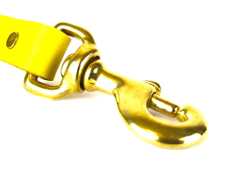 Yellow Leather Dog Collar Luxury Italian Leather Yellow Etsy