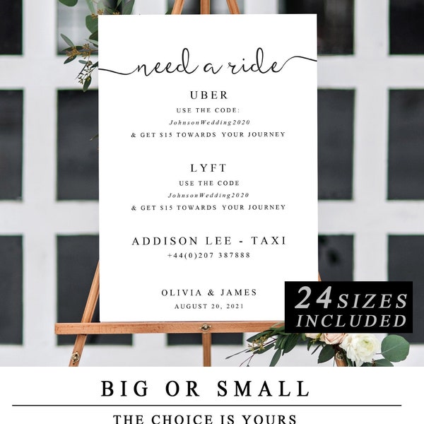 Printable Uber Sign Etsy
