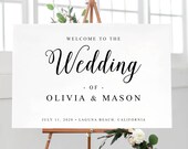 Printable Wedding Welcome Sign Template, Wedding Welcome Template, Modern Welcome Sign, DIY Welcome Wedding Template, A1, A2, A3, A4 & A5