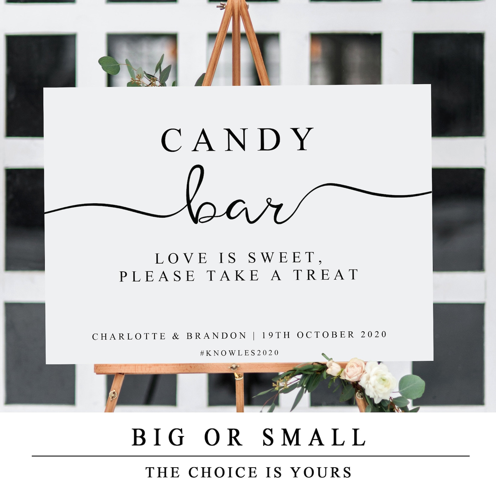 DIY Printable Wedding Sign Wedding Candy Bar Sign Sweet Cart - Etsy