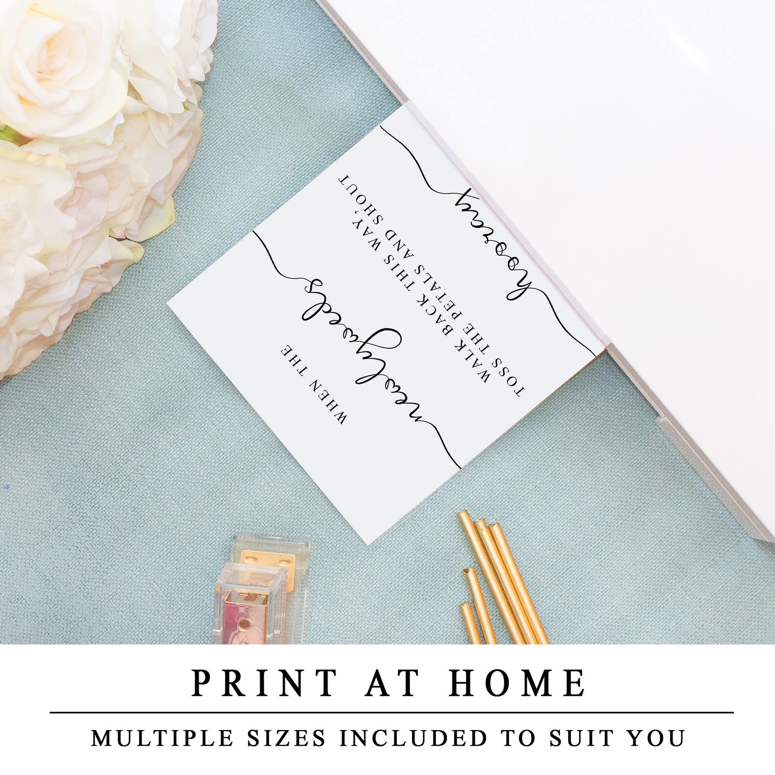 Wedding Confetti Toss Sign Wedding Confetti Bar Template Etsy