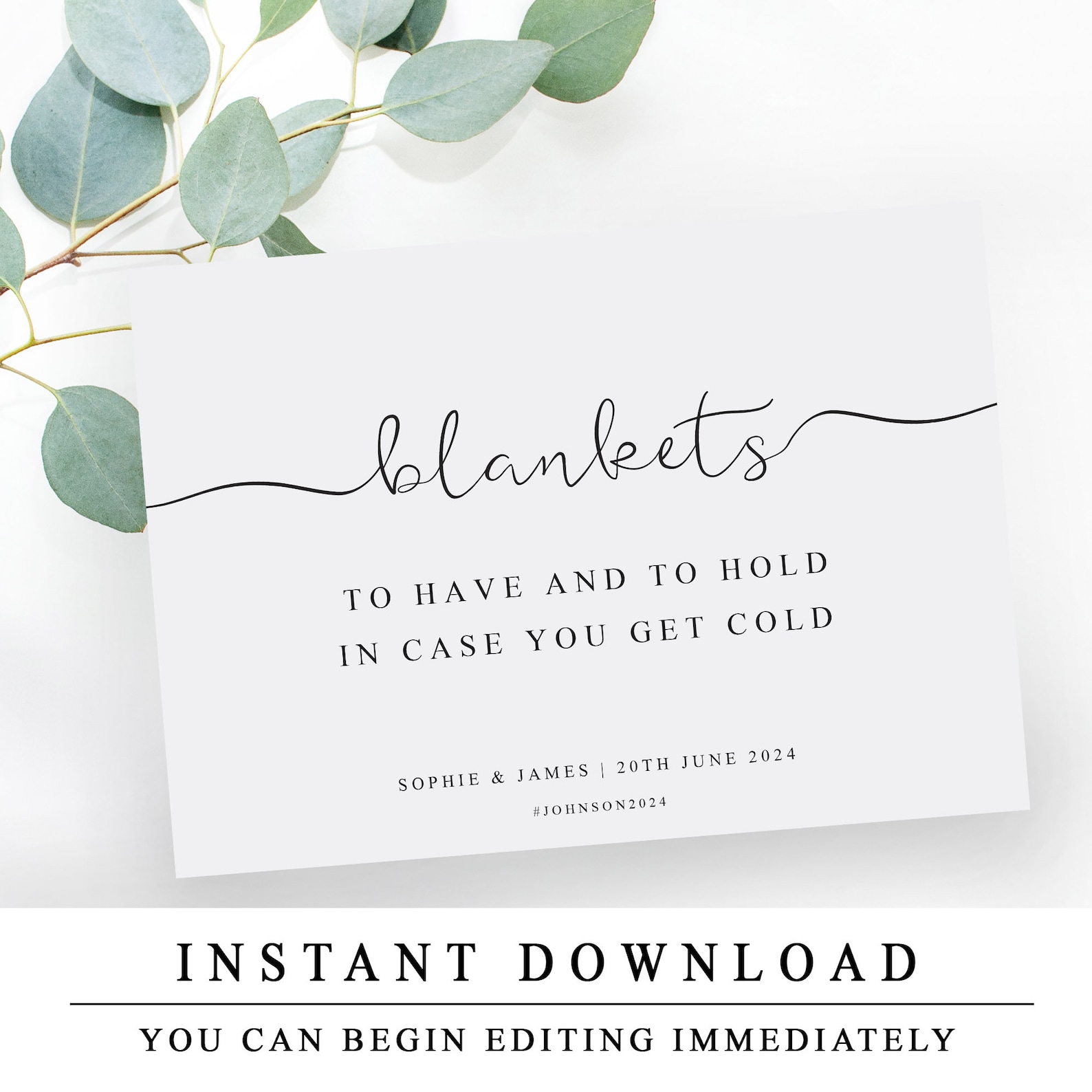 Wedding Blanket Sign 24 sizes To Have And To Hold In Case Etsy