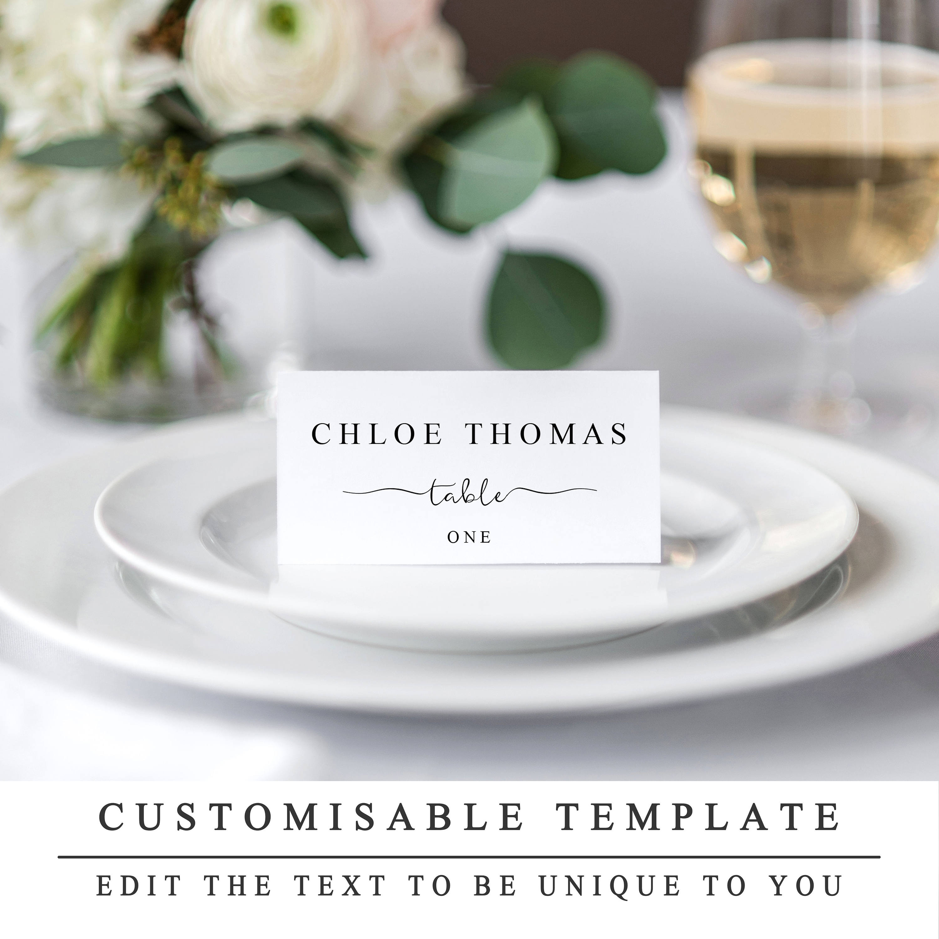 Custom Wedding Reception Place Cards Wedding Place Card Etsy