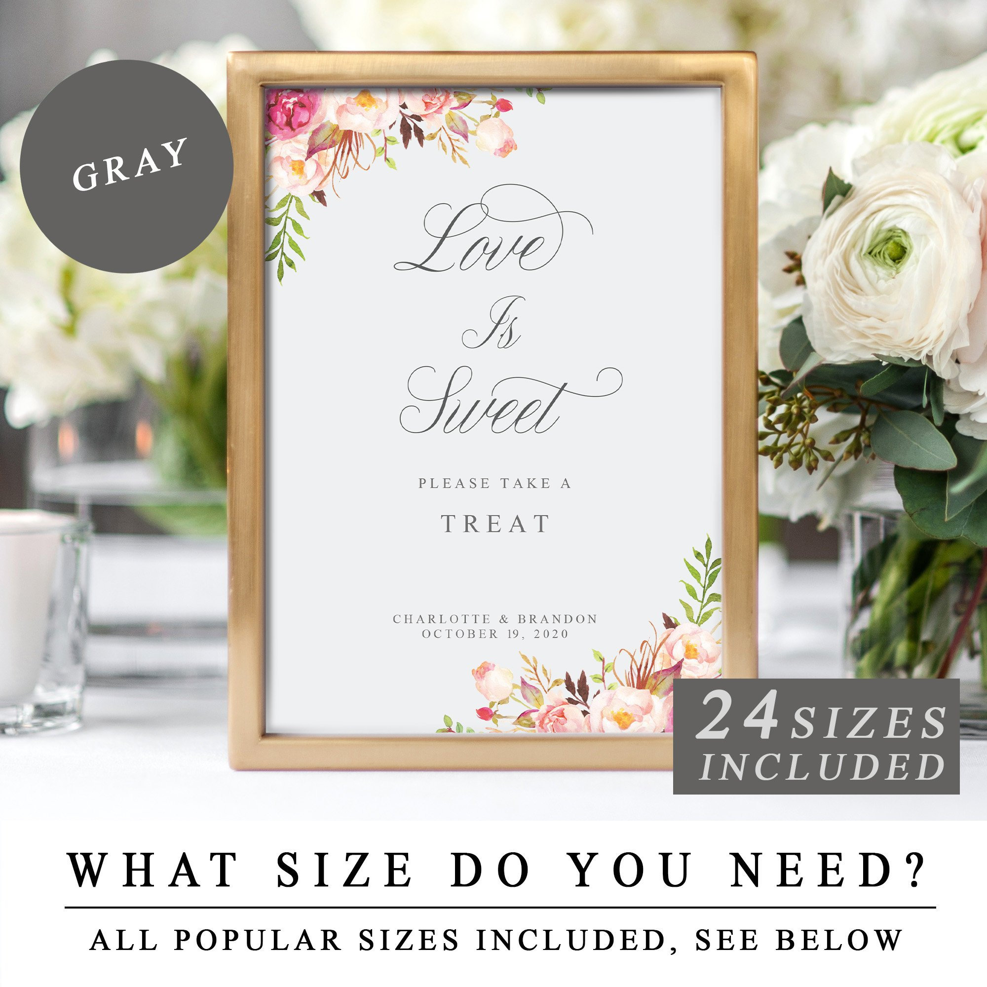 LOVE IS SWEET Take A Behandeln Freistehend Hochzeit