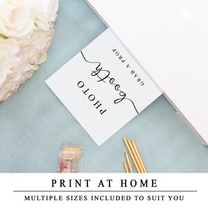 Editable Wedding Photobooth Sign, Custom Photo Booth Sign, Printable Personalised Wedding Sign Templates, INSTANT DOWNLOAD image 5