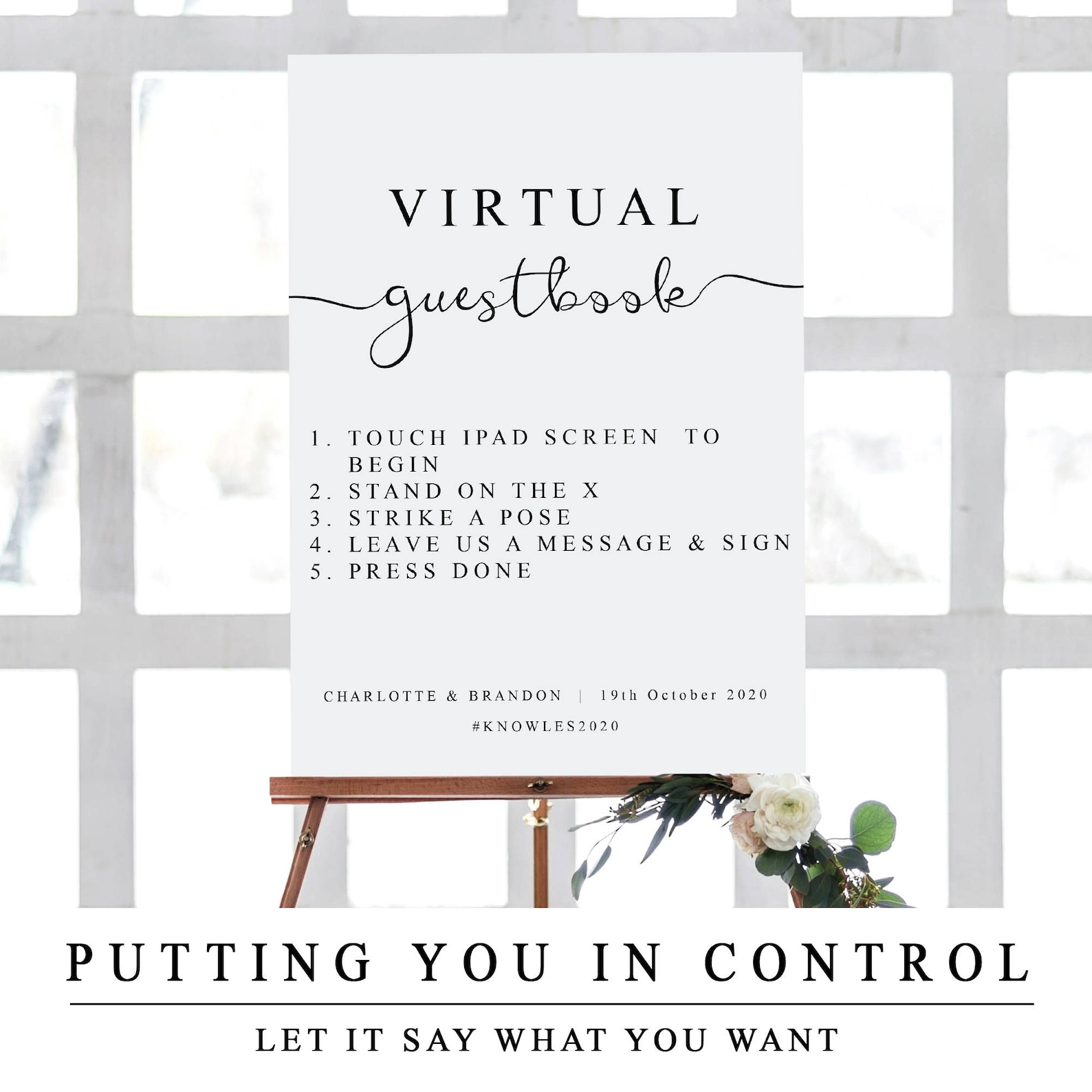 Custom Virtual Guestbook Sign DIY Wedding Guest Book Etsy