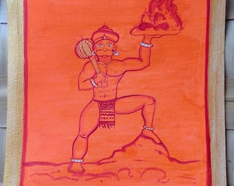 Hanuman with Dronagiri, Sanjivani