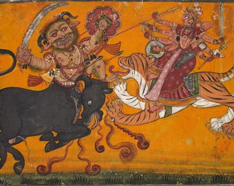 Durga Slays Mahishasura