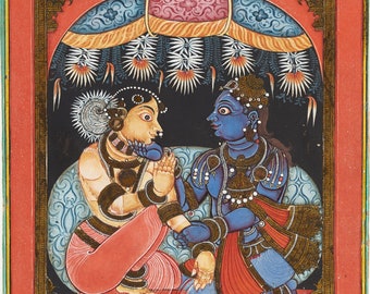 Krishna placates an Angry Radha