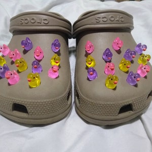 Glow in the Dark Duck Shoe Charms INDIVIDUAL (New Style)