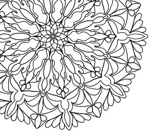 Bored? Here is the answer! Adult Colouring Page, Mandala, Great activity for all ages. Things to do to pass the time.