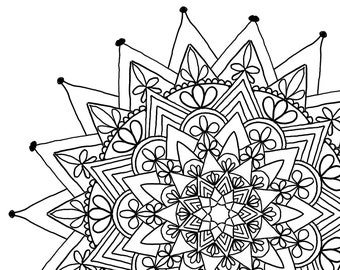 Adult Colouring Page, Mandala, Great activity for all ages. Things to do to pass the time. Bored? Here is the answer!