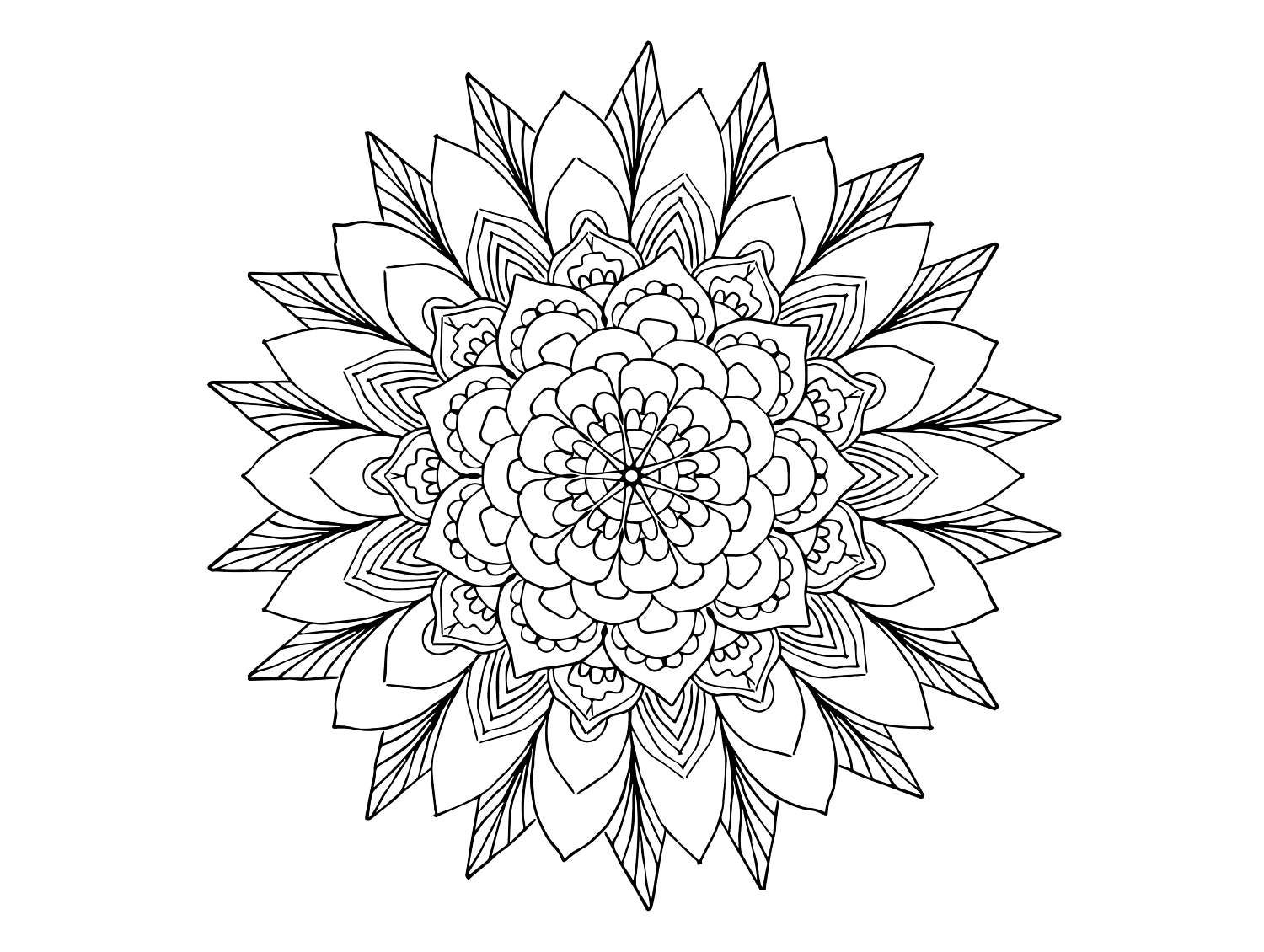 Mandala Flower Etsy