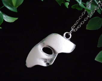 Phantom of the opera mask necklace gift