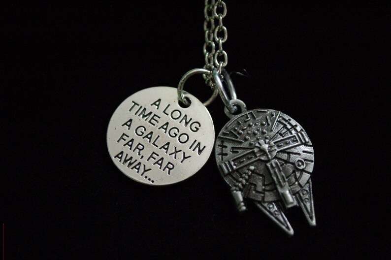 Star wars A long time ago in a galaxy far far away necklace gift image 2