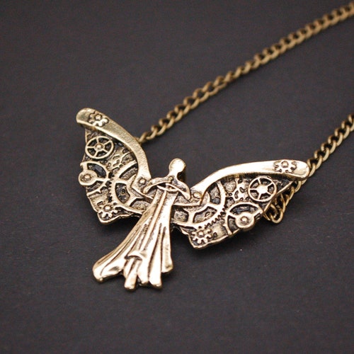 A Clockwork Angel Necklace Etsy UK