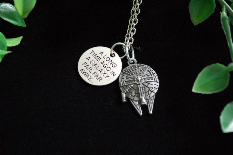 Star wars A long time ago in a galaxy far far away necklace gift image 1