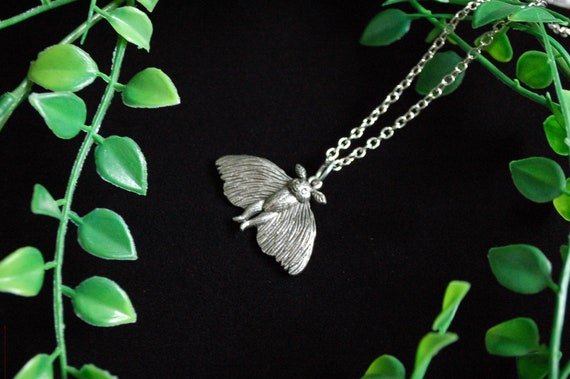 Mothman flying cryptid necklace moth man creature folklore legend gift
