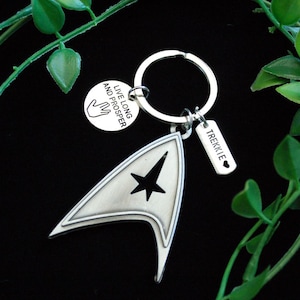 Star Trek Keyring: Live Long and Prosper, Starfleet Insignia