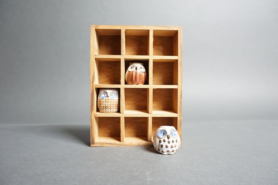 Wooden Hanging Knickknack Display Box, Wall Hanging Display Box