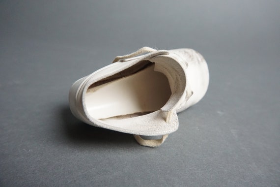 Vintage White Leather Baby Shoes, Toddler Shoes, The … - Gem