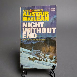 Night Without End, Alistair MacLean, Vintage 1960 Paperback Fiction Book, Novel, Adventure, Thriller, Suspense, Fawcett Book, Paperback