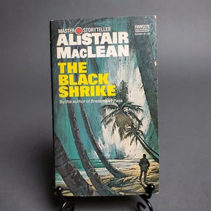 The Black Shrike, Alistair MacLean, Vintage 1961 Paperback Fiction Book, Novel, Adventure, Thriller, Suspense, Fawcett Book, Paperback
