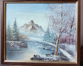 ルーヴシエンヌの雪 - アルフレッド・シスレーの手描き油絵複製、冬の