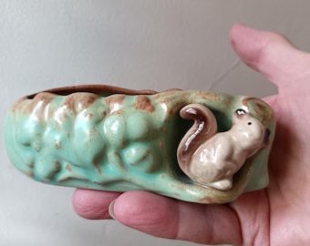 Vintage Hornsea Pottery Royal Fauna #10 Baby Deer With Log Flower
