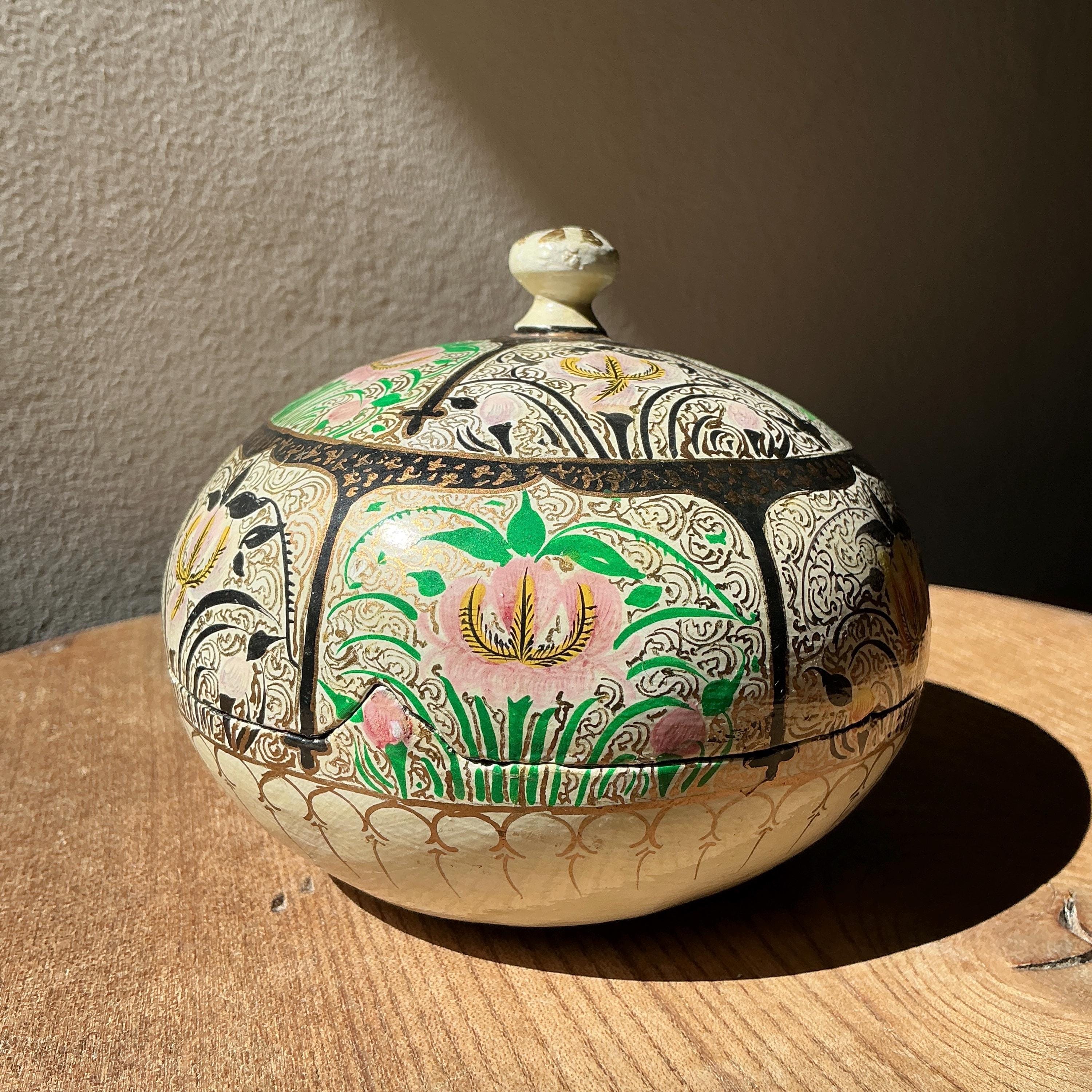 Antique Chinese Paper Mache Box - Etsy UK