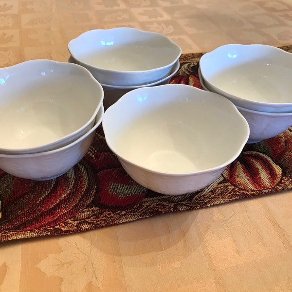 Lenox BUTTERFLY MEADOW Cloud White Embossed Rice/Cereal Bowl 7 AVAILABLE