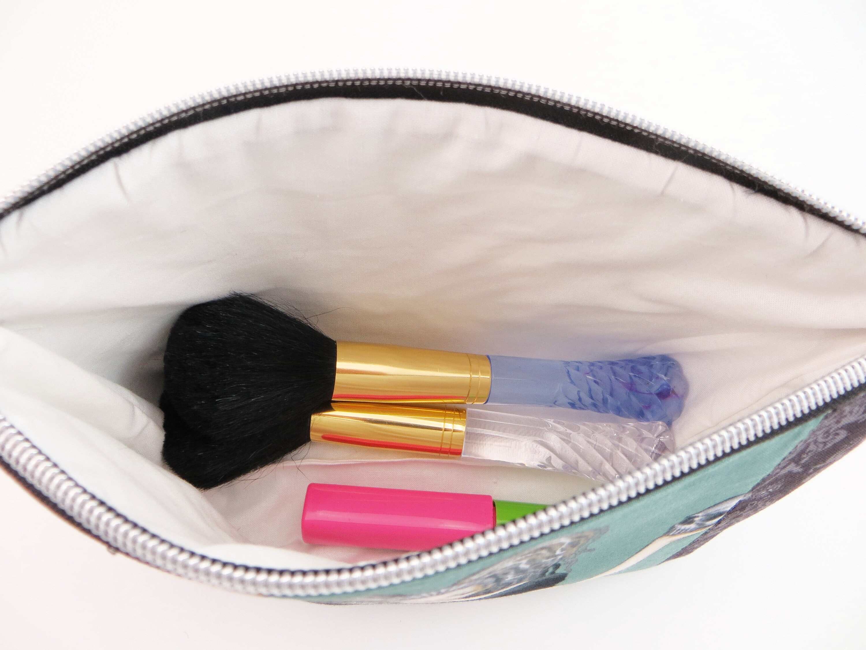 Goth Cosmetic Bag Gothic Makeup Case Travel Purse Etsy