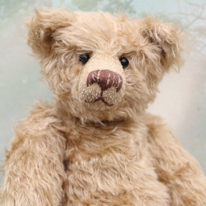 Fosdyke PRINTED traditional jointed mohair teddy bear sewing pattern by Barbara-Ann Bears as seen on BBC2's The Great British Sewing Bee