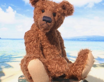 Grimble, pdf DOWNLOAD 17 inch/43cm traditional jointed teddy bear sewing pattern by Barbara-Ann Bears for a traditional or memory teddy bear