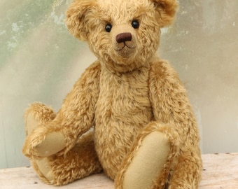 Chester PRINTED large 20 inch jointed teddy bear sewing pattern by Barbara-Ann Bears to make a traditional centre seam bear