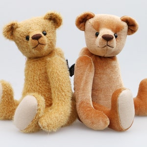 Francis PDF DOWNLOAD jointed teddy bear sewing pattern by Barbara-Ann Bears to make a sweet, traditional teddy bear or memory bear