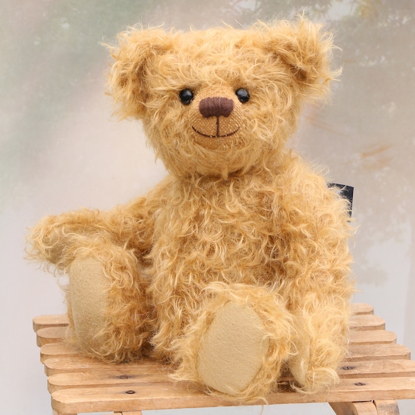 Josh PDF DOWNLOAD jointed teddy bear sewing pattern by Barbara-Ann Bears to make a sweet, 11 inch/28cm traditional teddy bear