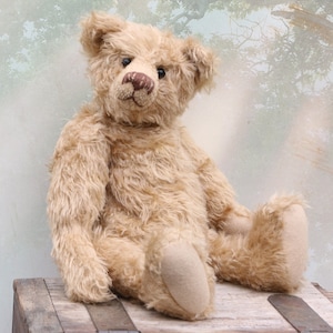 Teddy sewing pattern PDF, Fosdyke 14 inch traditional teddy bear sewing pattern by Barbara-Ann Bears as seen on The Great British Sewing Bee