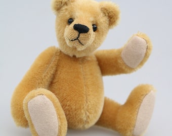 Cookie PRINTED teddy bear sewing pattern to make a sweet, little, traditional, Barbara-Ann Bear about 7 inches/ 18 cm tall