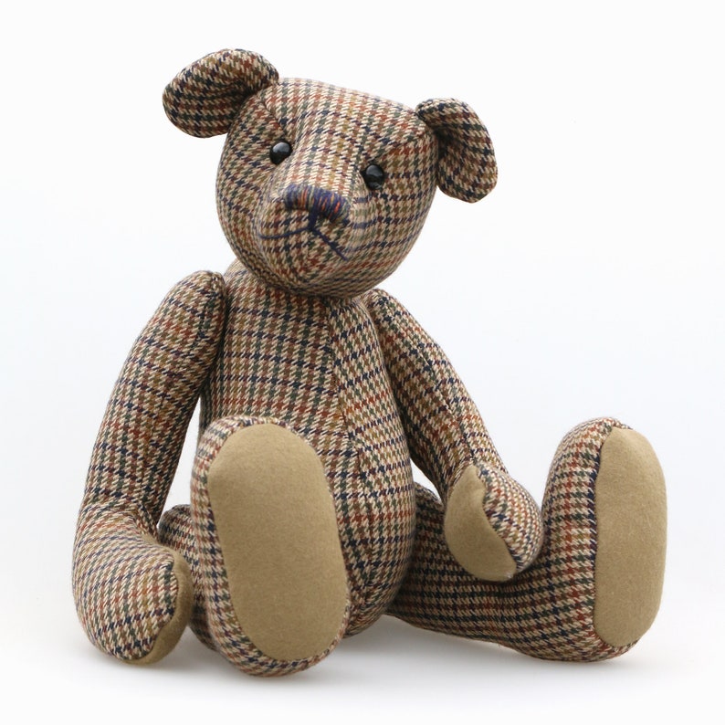 Grimble, pdf DOWNLOAD traditional jointed teddy bear sewing pattern by Barbara-Ann Bears for a traditional 17 inch/43cm mohair teddy bear image 9