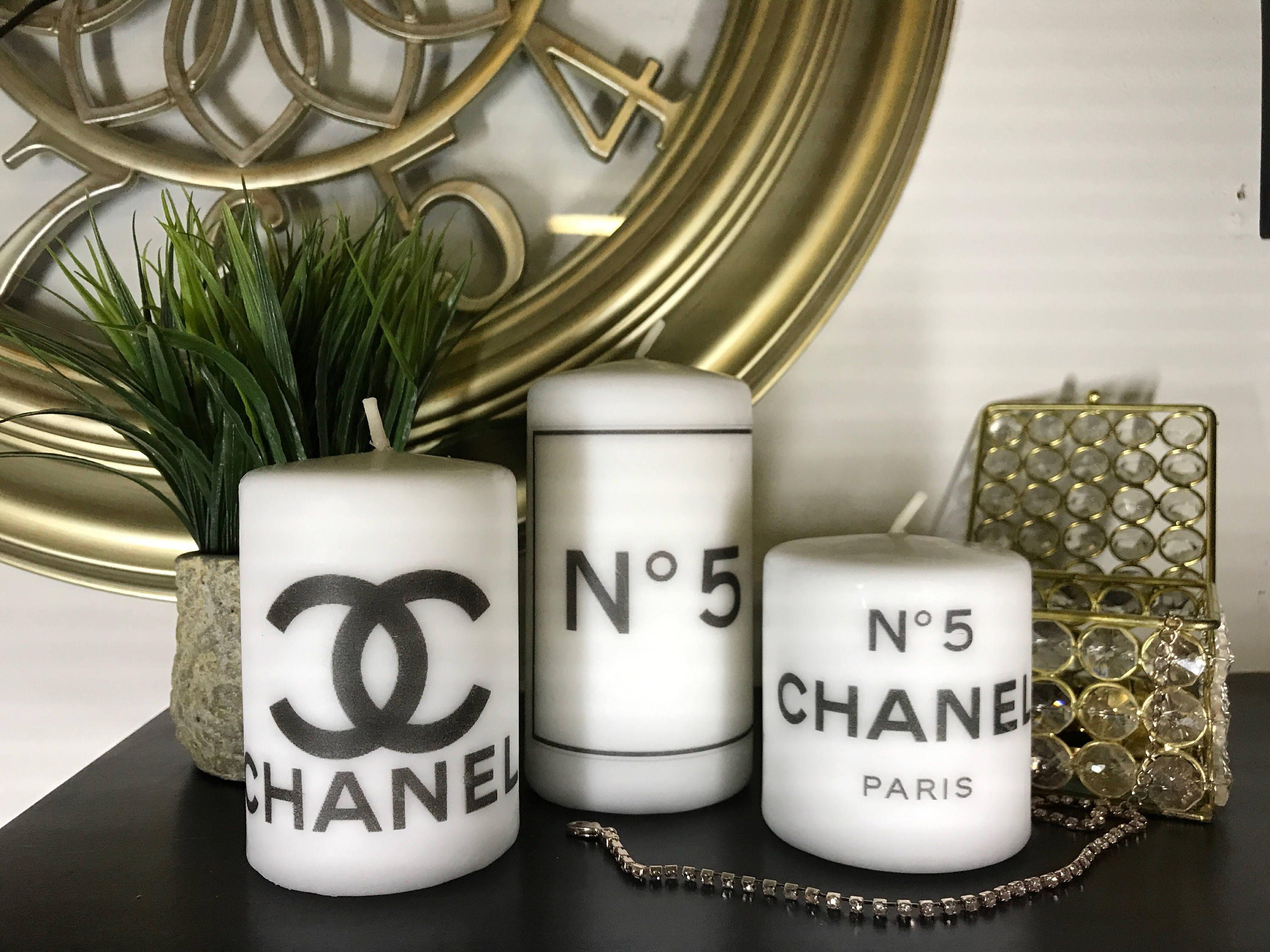 No. 5 Candle Set Chanel Candle Set Designer Candle Custom Etsy