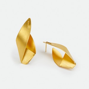 Origami Ohrringe: Geometrisches Architektonisches Design