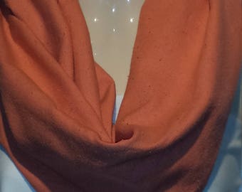 Orange cotton shawl scarf