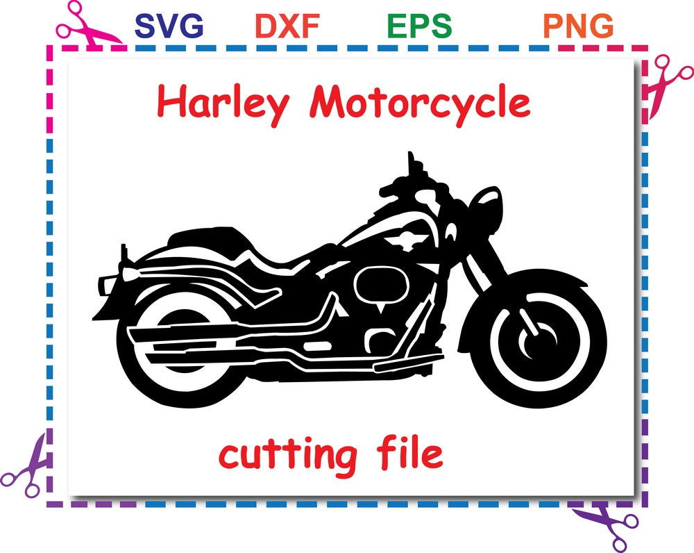 Download motorcycle svgharley davidson Svg Eps Dxf files For | Etsy
