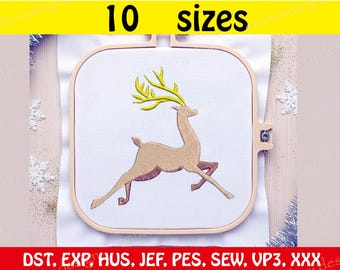 Weihnachtshirsch Stickdatei für jede Stickdatei